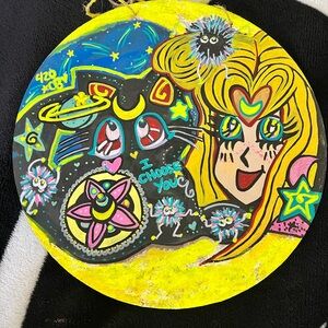 Anime Art Round Wall Decor sailor moon